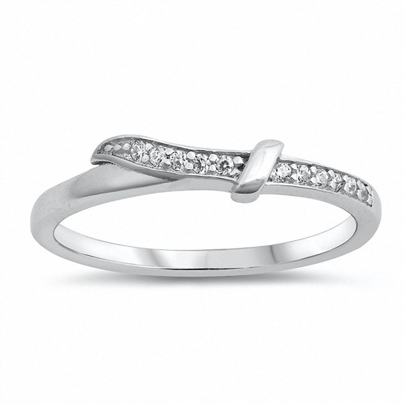 Fashion Simulated Cubic Zirconia Ring 925 Sterling Silver Choose Color