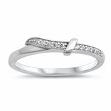 Fashion Simulated Cubic Zirconia Ring 925 Sterling Silver Choose Color