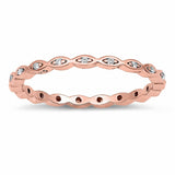 2mm Full Eternity Art Deco Wedding Band Ring Round 925 Sterling Silver Choose Color