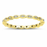 2mm Full Eternity Art Deco Wedding Band Ring Round 925 Sterling Silver Choose Color