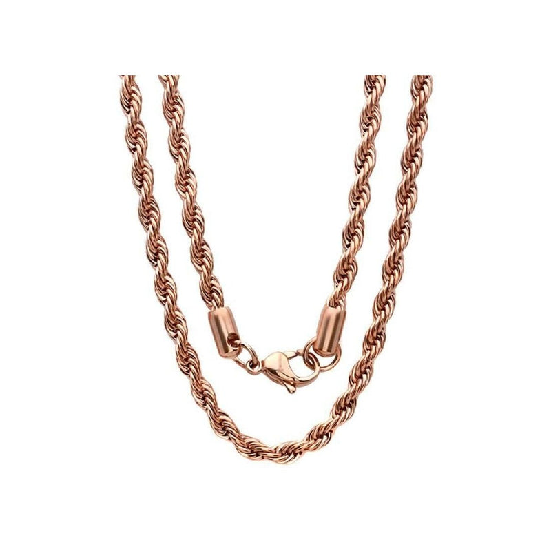 Rope Chain Rose Gold 925 sterling silver