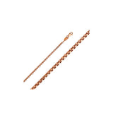 Round Box Chain Rose Gold