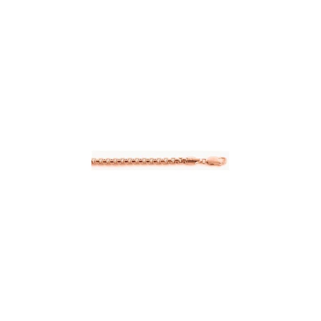 Round Box Chain Rose Gold