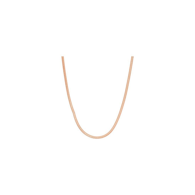 8 Sided Snake Chain Rose Gold Plated