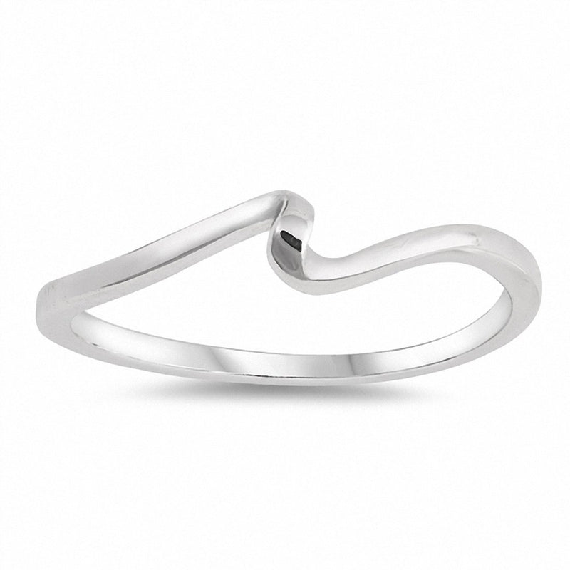 Twisted Wave Band Ring 925 Sterling Silver Choose Color