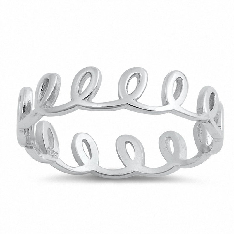 5mm Loop Band Ring 925 Sterling Silver