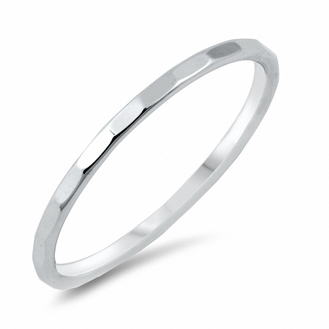 2mm D/C Wedding Band Men Women Unisex Solid 925 Sterling Silver Choose Color