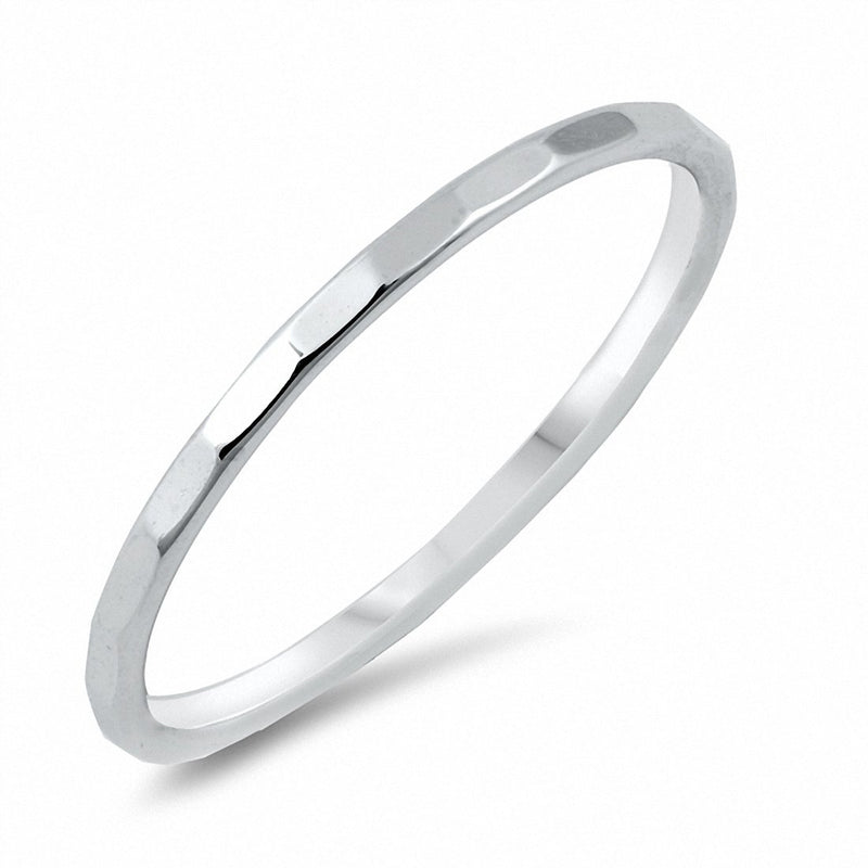 2mm D/C Wedding Band Men Women Unisex Solid 925 Sterling Silver Choose Color
