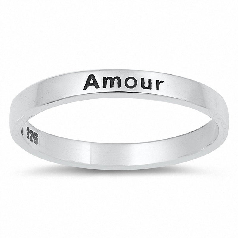 2.5mm Amour Love Band Ring 925 Sterling Silver Choose Color