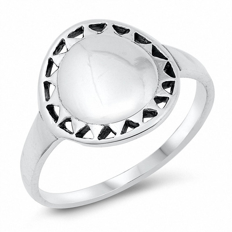 Sun Ring Band Solid 925 Sterling Silver Choose Color