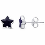 Star Stud Earrings 925 Sterling Silver Choose Color