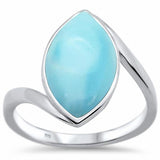 Fashion Marquise Shape Solitaire Ring 925 Sterling Silver Choose Color