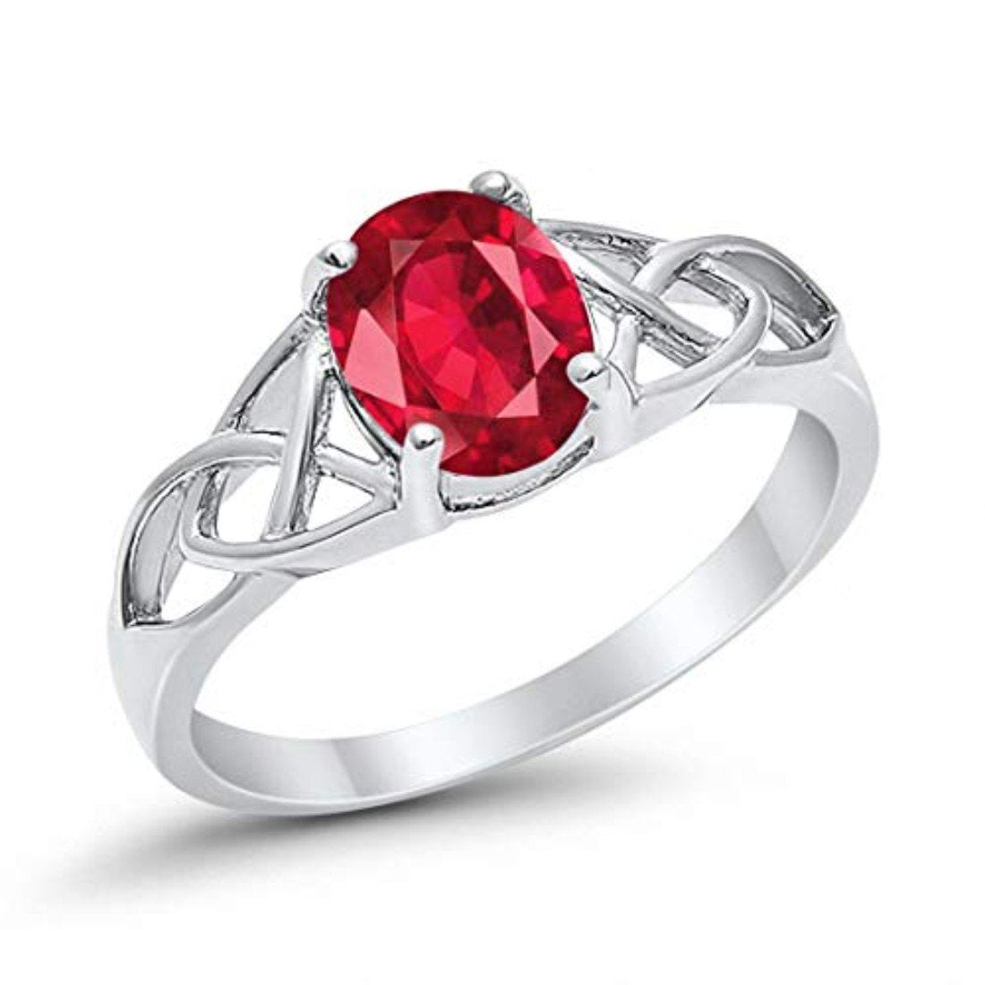 Art Deco Wedding Bridal Ring Simulated Cubic Zirconia 925 Sterling Silver