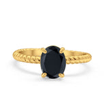 Solitaire Braided Engagement Ring Simulated Cubic Zirconia 925 Sterling Silver