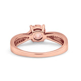 Solitaire Accent Engagement Ring Simulated Cubic Zirconia 925 Sterling Silver