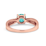 Solitaire Accent Engagement Ring Simulated Cubic Zirconia 925 Sterling Silver