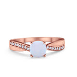 Solitaire Accent Engagement Ring Simulated Cubic Zirconia 925 Sterling Silver