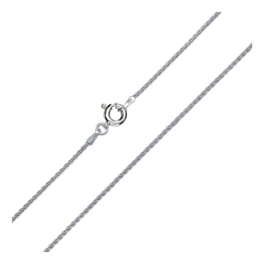 1.9MM .925 Solid Sterling Silver Wheat/Spiga Chain "7-24"