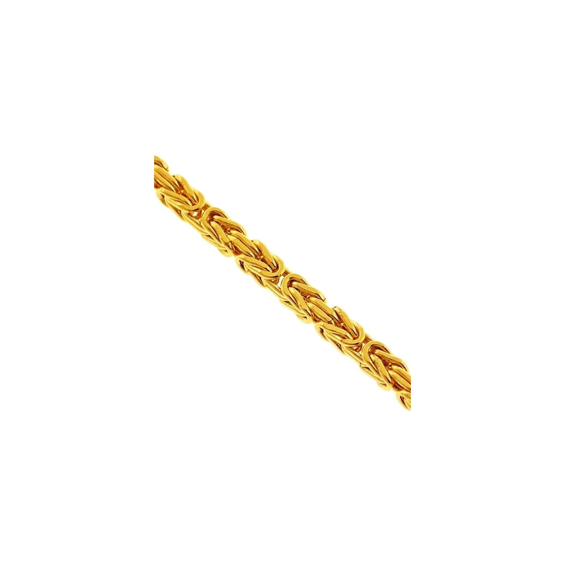 6MM 140 Byzantine Chain Yellow Gold .925 Sterling Silver Length "8-28" Inches