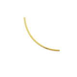 Round Omega Chain Yellow Gold 925 Sterling Silver