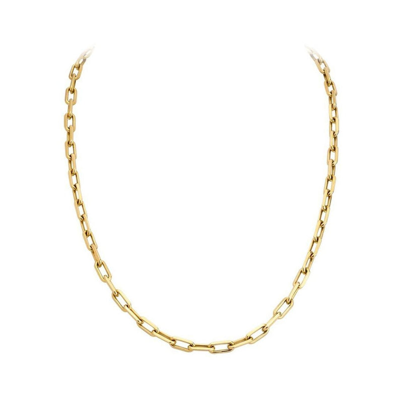 6MM 160 Square Forzatina Yellow Gold .925 Sterling Silver Length "8-28"