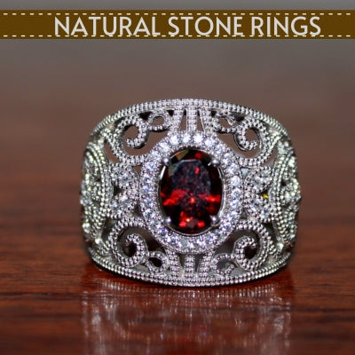 Natural Stone Rings