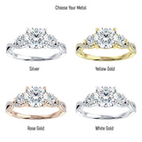 IGI Certified Round 1 Carat Lab Grown Diamond Twisted Trio Ring