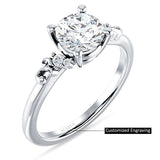 IGI Certified Round 2 Carat Lab Grown Diamond Art Deco Ring
