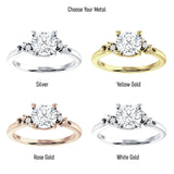 IGI Certified Round 2 Carat Lab Grown Diamond Art Deco Ring