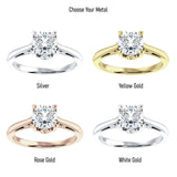 IGI Certified Round 1 Carat Lab Grown Diamond Art Deco Solitaire Ring