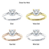 IGI Certified Round 2 Carat Lab Grown Diamond Hidden Halo Art Deco Trio Ring