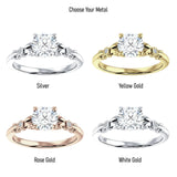 IGI Certified Round 1 Carat Lab Grown Diamond Art Deco Filigree Ring