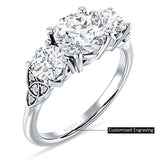IGI Certified Round 1 Carat Lab Grown Diamond Trio Ring
