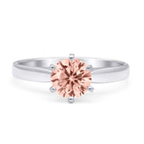 Round Solitaire Gold Ring