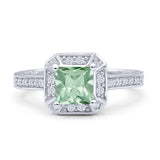 Art Deco Round Solitaire Gold Ring