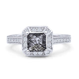 Art Deco Round Solitaire Gold Ring