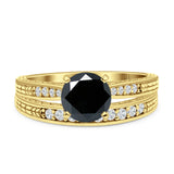 Round Two Piece Gold Ring