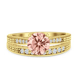 Round Two Piece Gold Ring