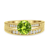 Round Two Piece Gold Ring