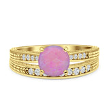 Round Two Piece Gold Ring