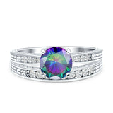 Round Two Piece Gold Ring