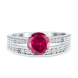 Round Two Piece Gold Ring