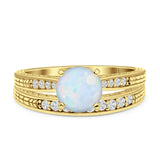 Round Two Piece Gold Ring