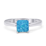 Princess Cut Solitaire Gold Ring