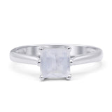 Princess Cut Solitaire Gold Ring