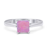 Princess Cut Solitaire Gold Ring