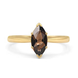 Art Deco Marquise Solitaire Gold Ring