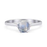 Art Deco Round Solitaire Gold Ring
