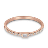 Baguette Stackable Natural Diamond Band