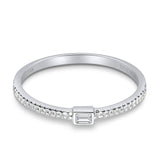 Baguette Stackable Natural Diamond Band